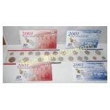 2001 Uncirculated Coin Sets - Denver and Philadelp