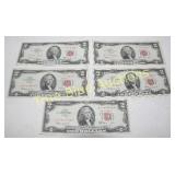 Rare Collection of Vintage $2 Bills - Unique Histo