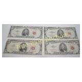 Rare Collection of Vintage Five Dollar Bills - Uni