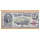 Rare 1890s Two Dollar United States Note - Collect