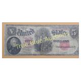 Rare 1907 Five Dollar United States Note - Histori