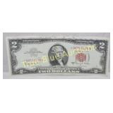 Rare 1963 Two Dollar Bill - A Collector