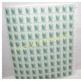 Rare Complete Sheet of 1-Cent Andrew Jackson Posta