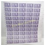 Historic Sheet of Atomic Energy Stamps Featuring B