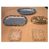 Assorted Glass Dishes and Ashtrays
