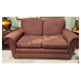 Burgundy Loveseat Sofa