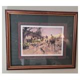 Traditional Hunting Scene Framed Art