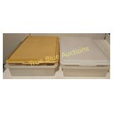 Plastic Storage Containers with Lids (Set of Two)