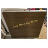 Vintage Folding Table with Woodgrain Finish