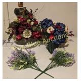 Artificial Floral Arrangements with Mixed Blooms