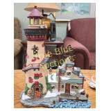 Holiday-Themed Decorative Lighthouse Lamp