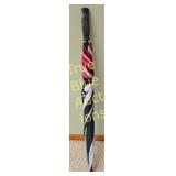 Stylish Dual-Pattern Umbrella: Black & White Strip