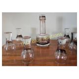 Elegant Decanter with Six Glasses