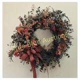Eucalyptus Wreath with Burgundy Bow