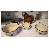 Charming Vintage Kitchenware Set with Star Motif