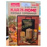 Vintage Montgomery Ward Kar-N-Home Portable Coffee