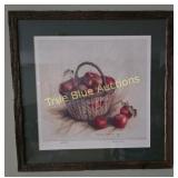 Limited Edition Basket of Apples Framed Art (Thoma
