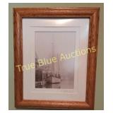 Framed Sepia Sailboat Photography Print