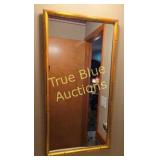Rectangular Bamboo Frame Wall Mirror