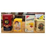 Assorted Collection of Vintage and Decorative Tin