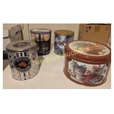 Assorted Popcorn Tins in Original Packaging