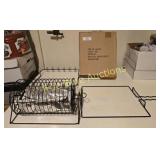 Non-Stick Kabob Basket Set with Wire Drum and Roti