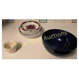 Charming Vintage Kitchenware Set: Colorful Plates