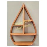 Wooden Wall Shelf with Unique Design