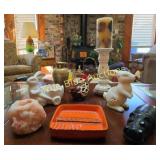 Decorative Ceramic and Brass Collectibles