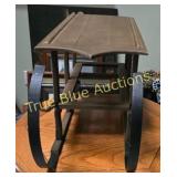 Vintage Handcrafted Wooden Cart - A Unique Antique