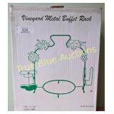Charming Vineyard Metal Buffet Rack - Perfect for
