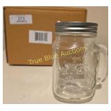 Set of 4 Mason Jar Mugs with Lids