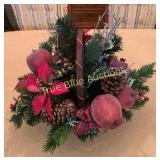 Decorative Holiday Basket Arrangement