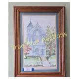 Charming Victorian Watercolor: A Timeless Architec