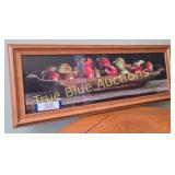 Rustic Charm: Framed Still Life of Apples