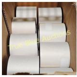 Box of Blank Adhesive Label Rolls for Printing and