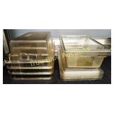 Cambro Acrylic Food Prep/Storage Bins With Lids