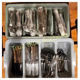 Assorted Stainless Steel Cutlery Set in Storage Co