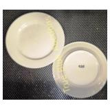 Tat White Dessert Plates, 7.5"