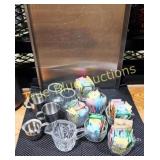 Assorted Tea Cups with Cream & Sugar