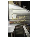 Stainless Steel Commercial Kitchen Wall with Notes