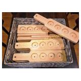 Set of Wooden Baking Molds with Handles for Pastry