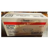 Sysco Classic Coffee Filter Box with 1000 Count Fi