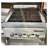 Stainless Steel Commercial Grill with Four Control