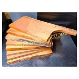 Set of Wooden Cutting Boards with Various Designs