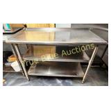 Stainless Steel Commercial Kitchen Work Table with