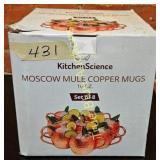 Set of 8 KitchenScience Moscow Mule Copper Mugs 16