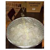 Champagne Glasses in Ice Bucket for Events and Cel