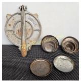 Cast Iron Vtg Hamburger Press