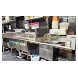 Stainless Steel Commercial Kitchen Sink with Fryin
